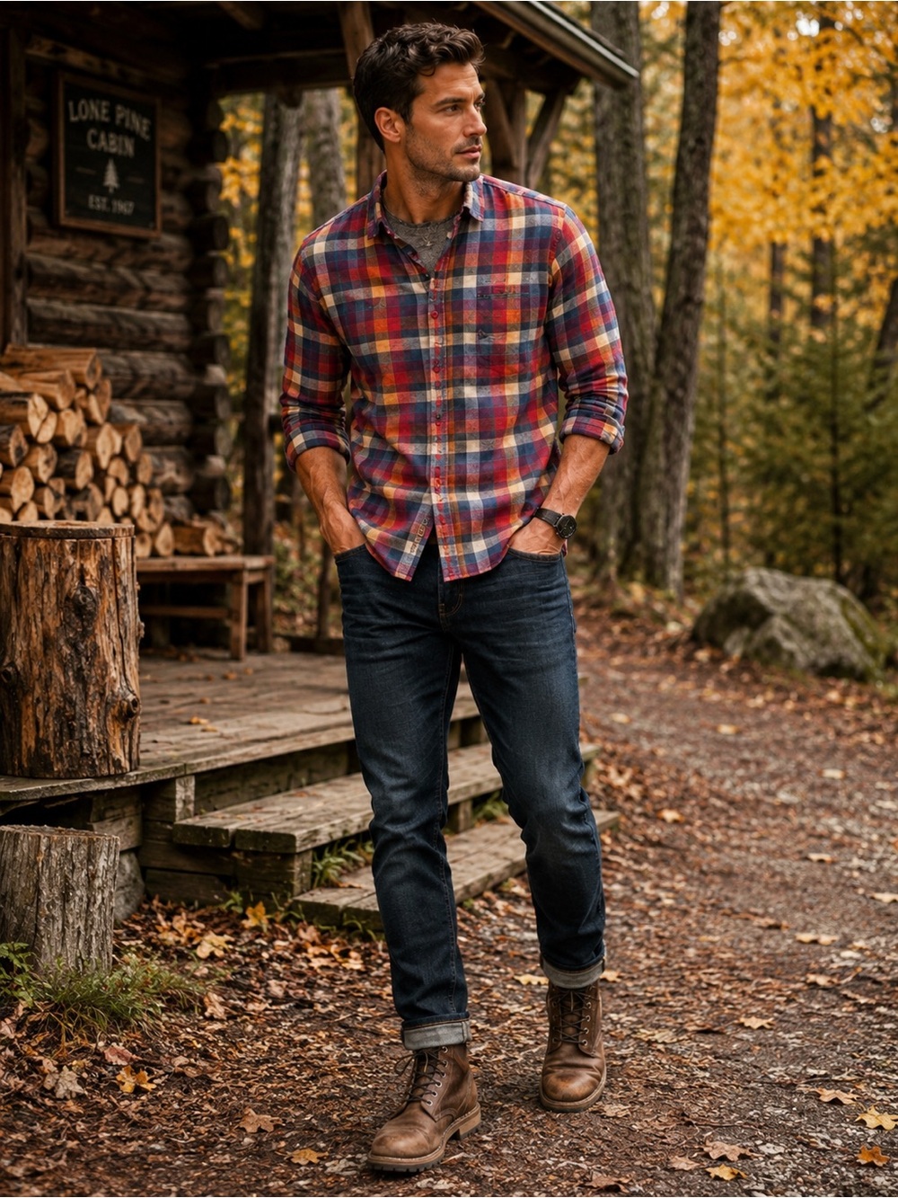 Superdry Americana Plaid Flannel Shirt Heritage Workwear Cabincore Button Down